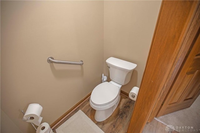 1250 Yankee Woods Dr, Washington Twp, OH 45458 - bathroom featuring toilet and wood finished floors