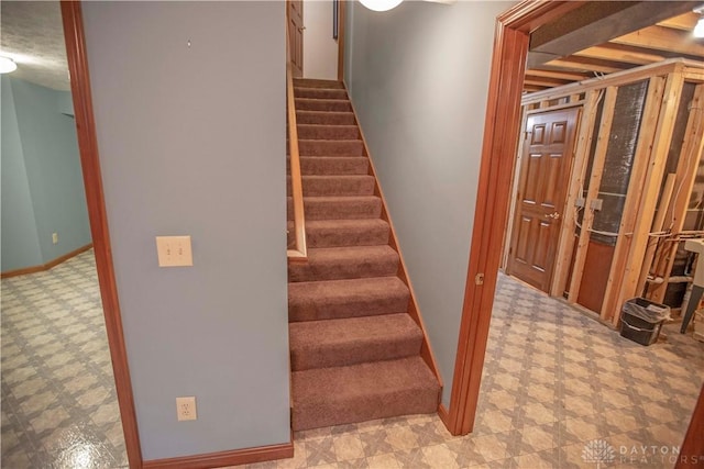1250 Yankee Woods Dr, Washington Twp, OH 45458 - stairs with carpet floors and baseboards