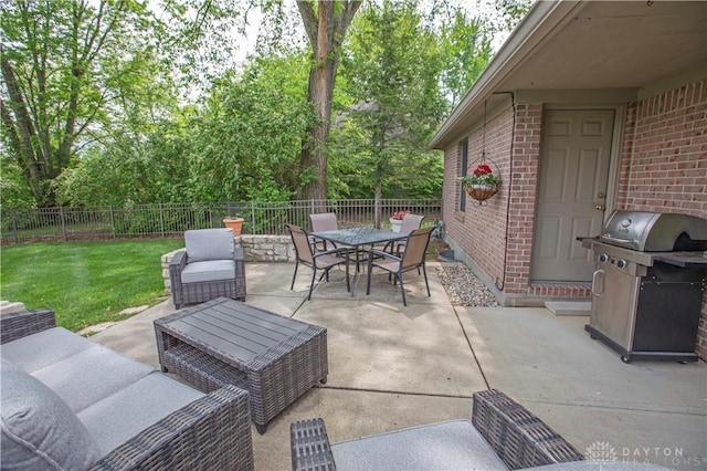 1250 Yankee Woods Dr, Washington Twp, OH 45458 - view of patio / terrace with grilling area and outdoor dining area