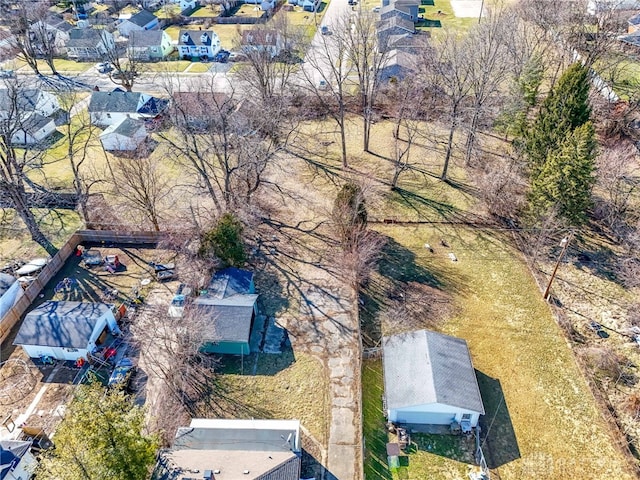 drone / aerial view with a residential view