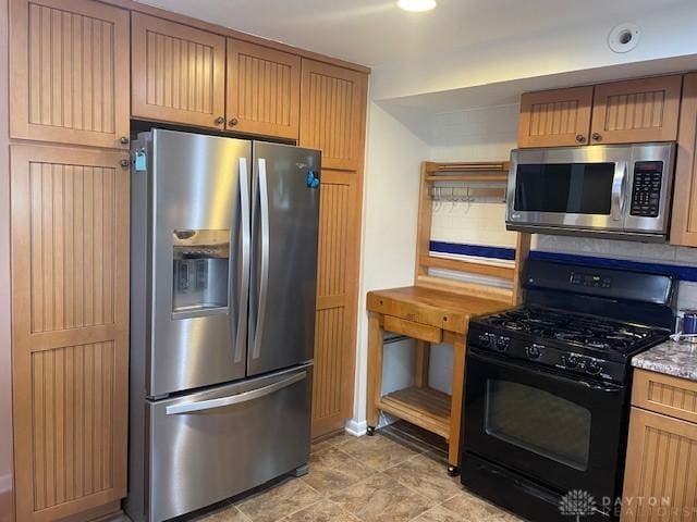 kitchen with stainless steel appliances