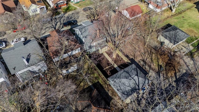 aerial view featuring a residential view