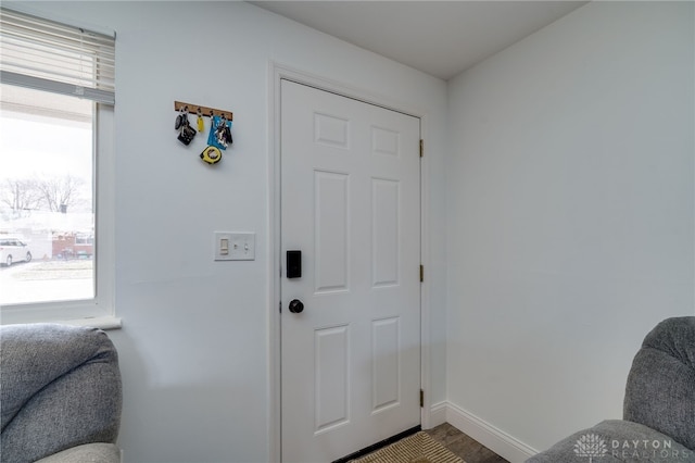 entrance foyer with baseboards