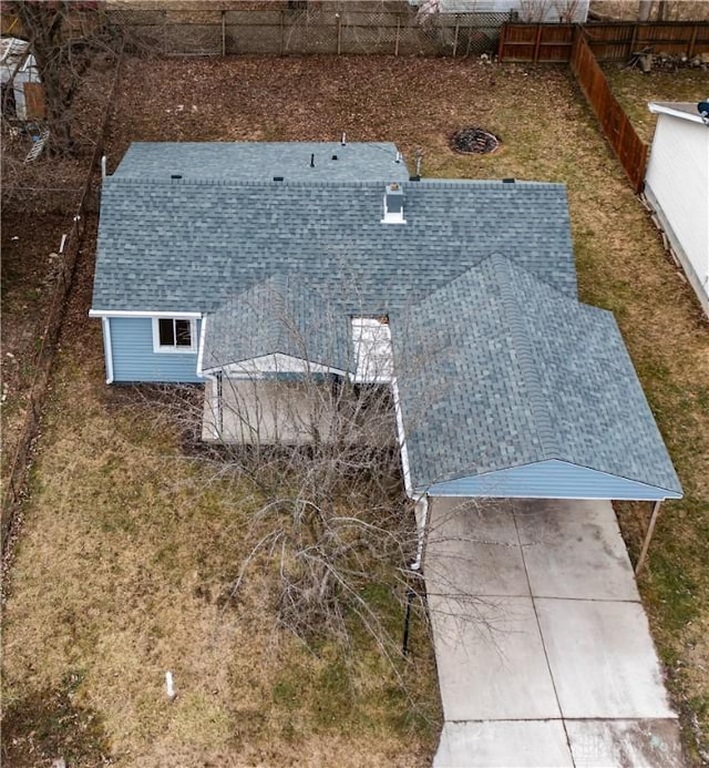 birds eye view of property