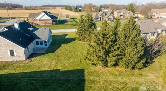 bird's eye view with a residential view