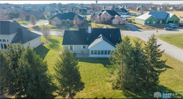 drone / aerial view featuring a residential view