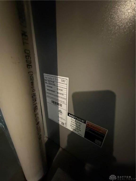 details featuring heating unit