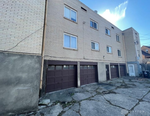 garage with driveway