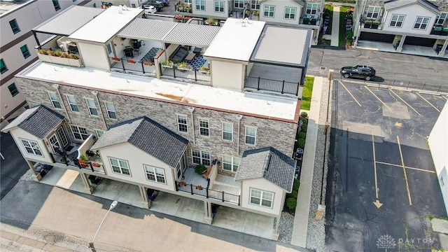 121 Lowe Ln, Dayton, OH 45402 - birds eye view of property with a residential view