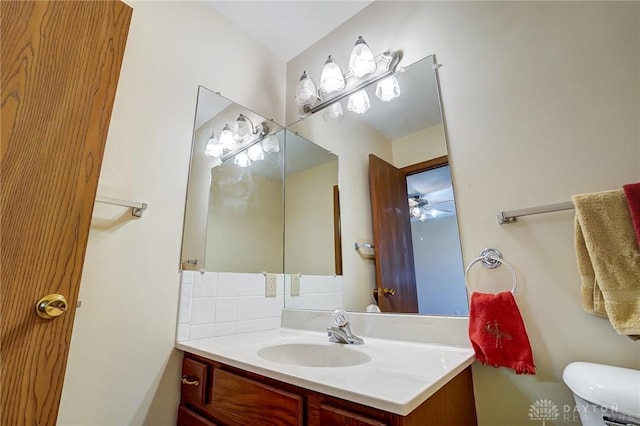 half bath with toilet and vanity