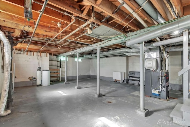 543 W Market St, Germantown, OH 45327 - unfinished below grade area with heating unit