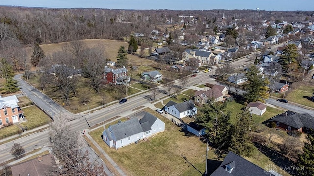 543 W Market St, Germantown, OH 45327 - aerial view of property and surrounding area with nearby suburban area