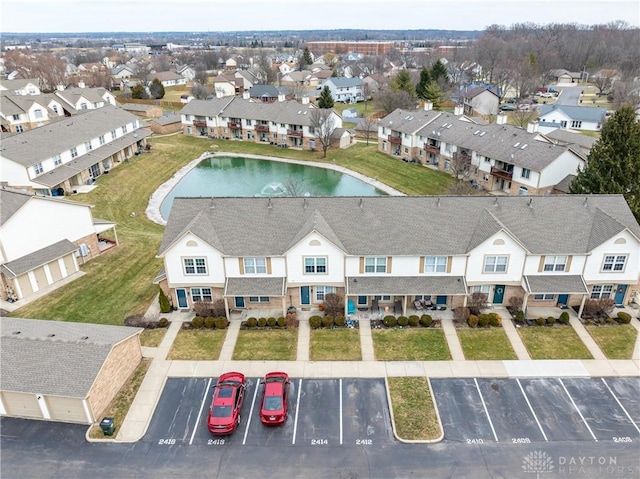 aerial view featuring a residential view