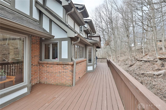 view of wooden terrace