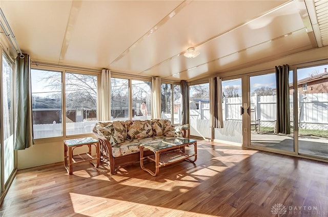 sunroom with french doors