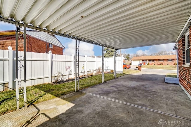 view of patio / terrace with fence