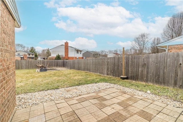 view of patio / terrace with a fenced backyard