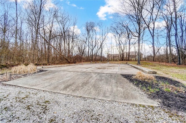 view of yard featuring driveway