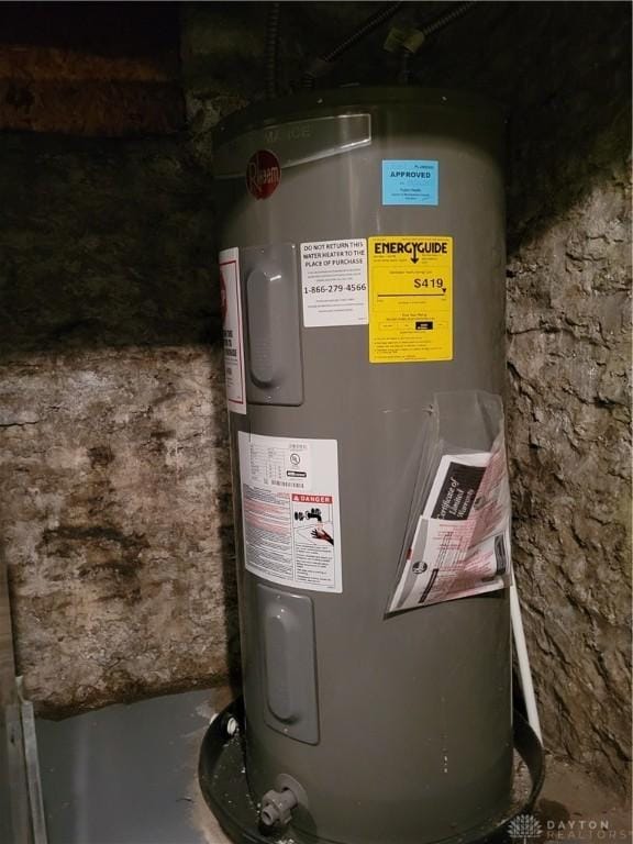 utilities featuring water heater