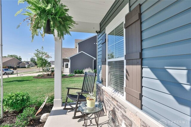 view of patio / terrace with a porch