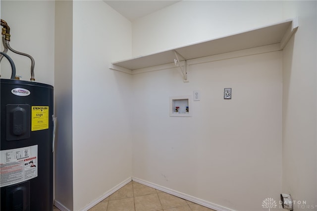 utility room with water heater