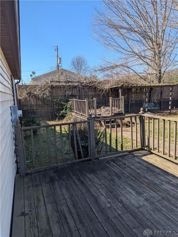 deck with fence