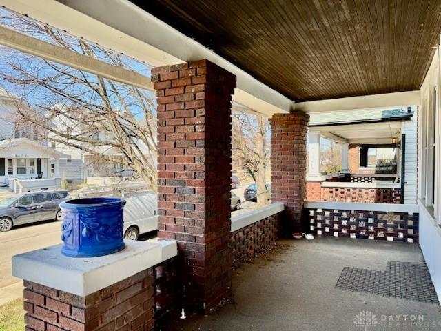 view of patio with covered porch