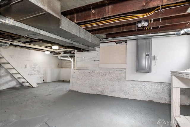 2724 Whittier Ave, Dayton, OH 45420 - unfinished below grade area with electric panel