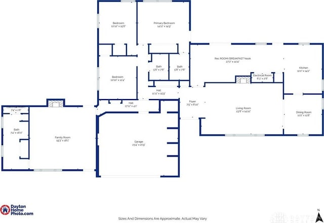 801 Southford Ave, Dayton, OH 45429 - floor plan / room layout