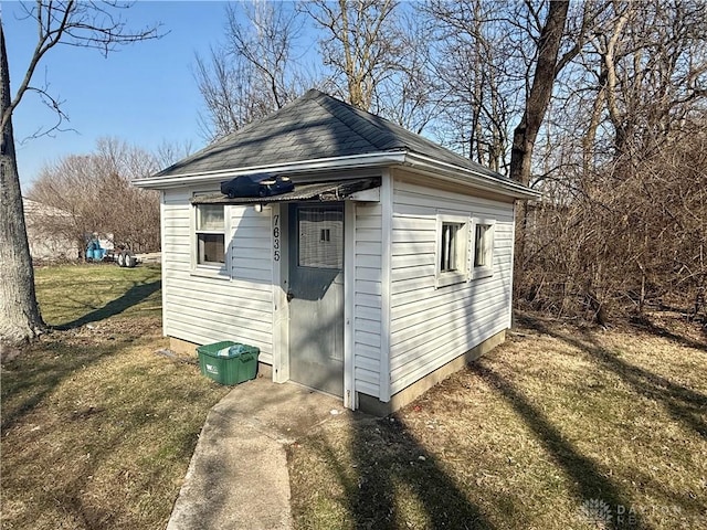 view of outbuilding with an outdoor structure