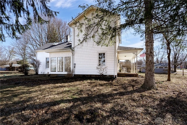 view of rear view of property