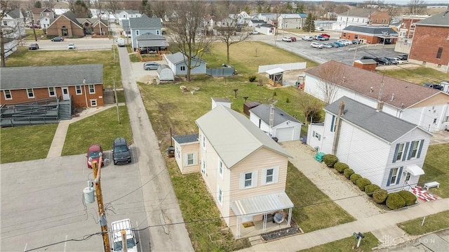 aerial view featuring a residential view