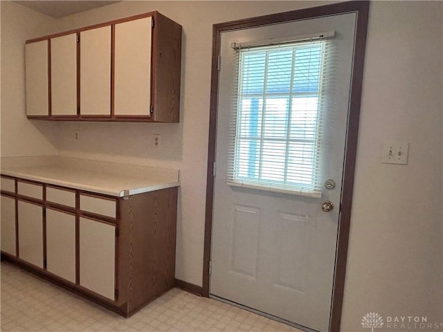 entryway featuring light floors