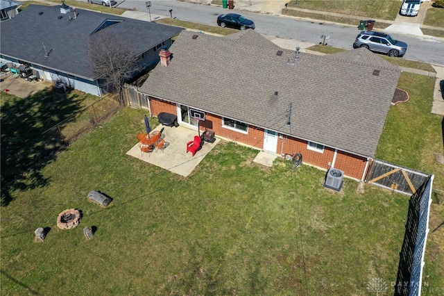 birds eye view of property