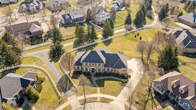 drone / aerial view featuring a residential view