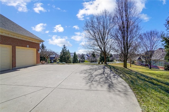 view of road featuring a residential view