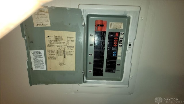 utility room featuring electric panel