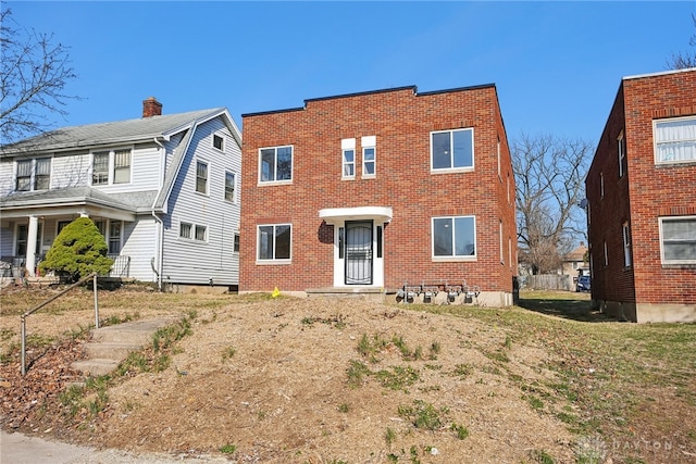 view of front facade with brick siding