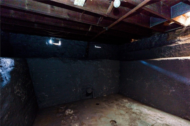 view of basement