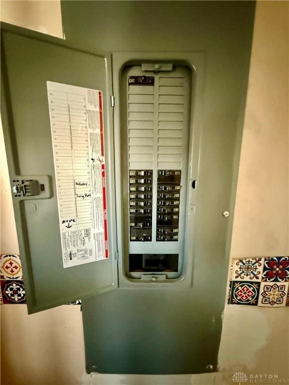 utility room with electric panel