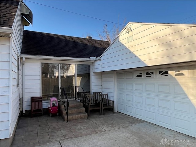 exterior space featuring driveway