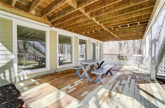 view of wooden terrace