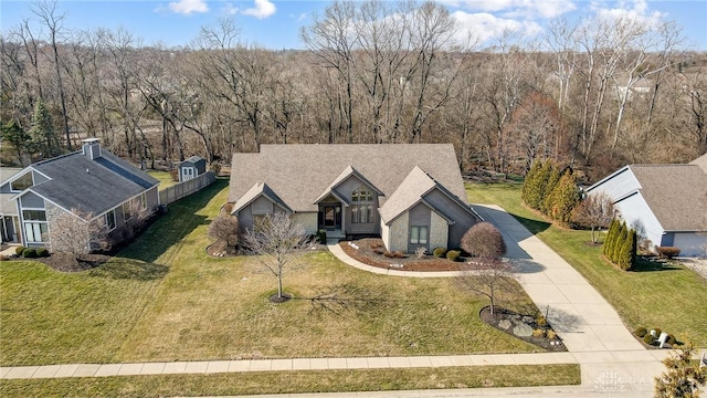 birds eye view of property