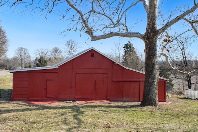 view of outbuilding featuring an outdoor structure