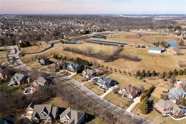 birds eye view of property featuring a residential view