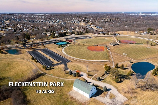 birds eye view of property