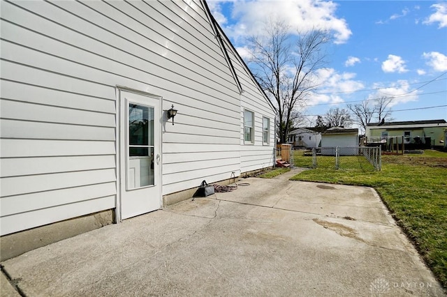 view of patio with fence