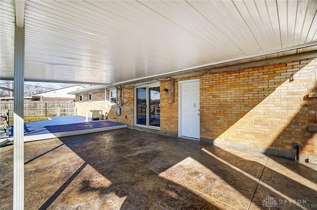 view of patio with fence