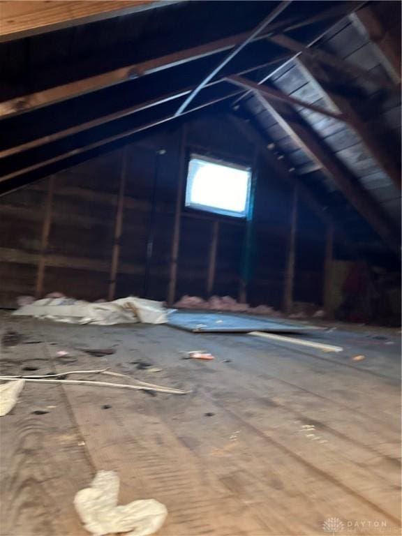 view of attic