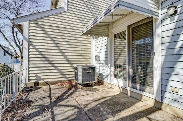 view of patio / terrace with central AC